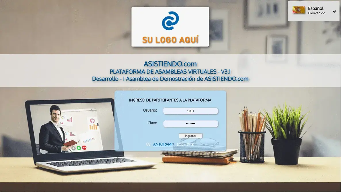 Plataforma de asambleas virtuales Imagen referente a plataforma de asambleas virtuales